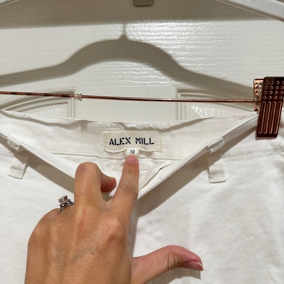 Alex Mill Nellie Straight Leg Pant, Chino White - 10 - Picture 6 of 8